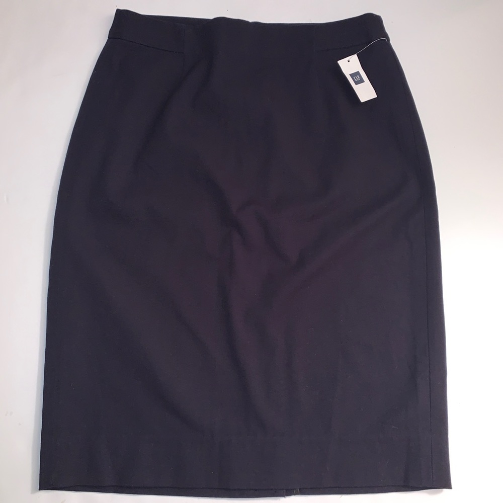 The Gap Black Pencil Skirt w/Back Zipper NWT SZ: 4